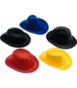 24 Cappelli Medio Mignon In Plastica Diam. Cm. 15 Ca. Mod. E