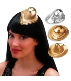 24 Cappelli Mignon Metallizzati In Plastica Diam. Cm. 12 Ca. Mod.e Col.ass.