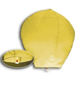 3 Mongolfiere Gialle H. Cm. 95 Ca.