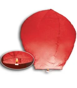 3 Mongolfiere Rosse H. Cm. 95 Ca.