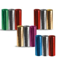 3 STELLE FILANTI METALLIZZATE Colori Assortiti18 ROTOLINI MM.7 METRI 4