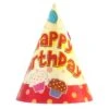 6 Cappelli HAPPY BIRTHDAY In Carta H.cm.20 Ca. -Pelatelli 6 cappelli happy birthday in carta hcm20 ca