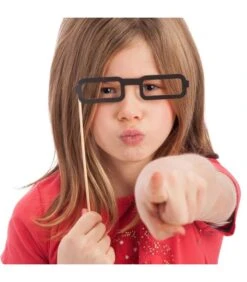 6 Sticks Occhiali Rettangolari In Cartoncino