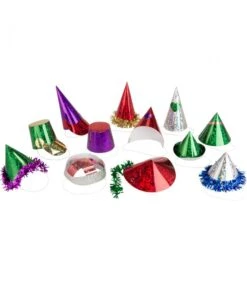 72 Cappellini Medi Metal. In Carta Ologrammi H. Cm. 7/20 Ca.