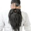 BARBA NERA DA PIRATA CON BENDA -Pelatelli barba nera da pirata con benda