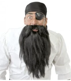 BARBA NERA DA PIRATA CON BENDA