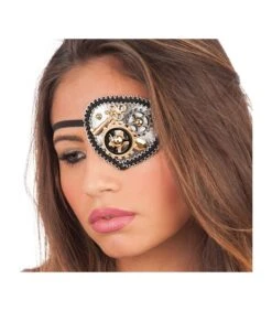 BENDA PIRATA STEAMPUNK IN TESSUTO Con INGRANAGGI