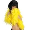 BOA DI PIUME LUSSO LUNGH.CM. 180 GIALLO (GR.55/60 CIRCA) -Pelatelli boa di piume lusso lunghcm 180 giallo gr55 60 circa
