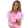 BOA DI PIUME LUSSO LUNGH.CM. 180 ROSA CONFETTO (GR.55/60 CIRCA) -Pelatelli boa di piume lusso lunghcm 180 rosa confetto gr55 60 circa