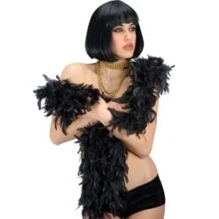 BOA DI PIUME NERO