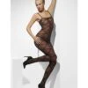 BODY DA DONNA TRASPARENTE NERO CON ROMBI -Pelatelli body da donna trasparente nero con rombi