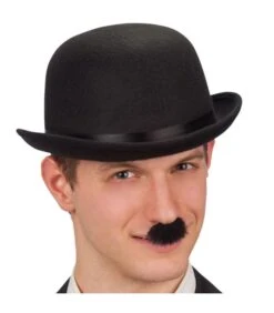 Bombetta Nera Lusso In Feltro Di Lana (TG. 59)