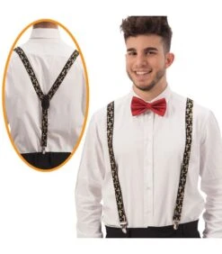 Bretelle Croci Glitter Oro