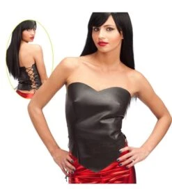 Bustier Nero In Ecopelle T.U.