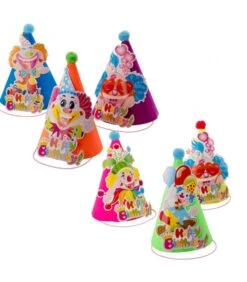 Cappellino HAPPY BIRTHDAY In Carta Fluoh.cm.18 Ca.