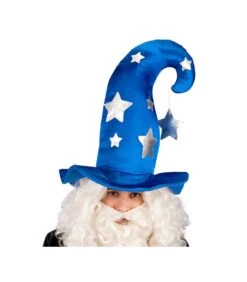 CAPPELLO MAGO BLU CON STELLE H.CM.45 CA.