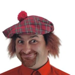 CAPPELLO SCOZZESE IN TESSUTO Con Capelli