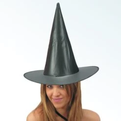 CAPPELLO STREGA IN TESSUTO PLASTIFICATO H. CM. 45 CA..