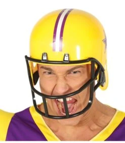 CASCO FOOTBALL AMERICANO GIALLO