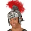 CASCO ROMANO ARGENTO CON PIUMA -Pelatelli casco romano argento con piuma