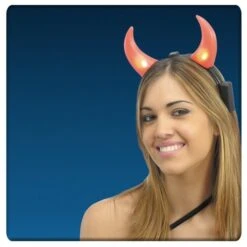 CERCHIETTO Con CORNA LUMINOSE (BATTERIE ESCLUSE)