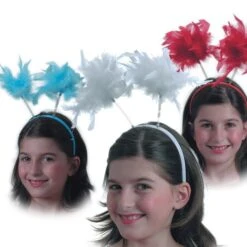 CERCHIETTO Con Piume Colori Assortiti .