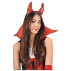 CERCHIETTO DIAVOLO CON PAILLETTES