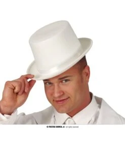 Cilindro Bianco In Feltro TG.58