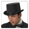 CILINDRO IN RASO NERO E FELTRO (TAGLIE ADULTO) -Pelatelli cilindro in raso nero e feltro taglie adulto