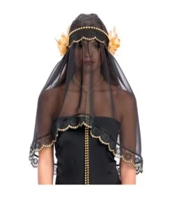 COPRICAPO IN PIZZO CON VELO