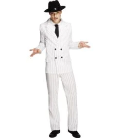 COSTUME FEVER GANGSTER BIANCO