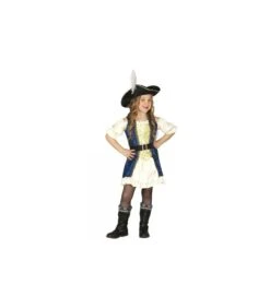 COSTUME PIRATESSA LUSSO 5-6 ANNI
