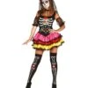 Costume Scheletro Messicana Color.