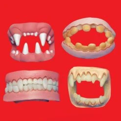 DENTIERA DOPPIA 4 MODELLI ASSORTITI IN BLISTER