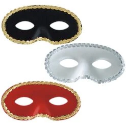 DOMINO SCAMOSCIATO Con PASSAMANERIA COLORI ASSORTITI