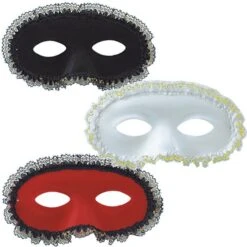 DOMINO SCAMOSCIATO Con ROUCHE LAMINATA COLORI ASSORTITI