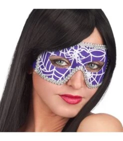 Farfalla Viola Ragnatele In Tessuto Fasce