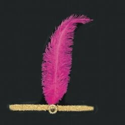 FASCIA CHARLESTON Con PIUMA E DIADEMA