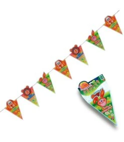 Festone Bandierine BUON COMPLEANNO L. Mt. 1,40 Ca. H. Cm. 25 Ca.