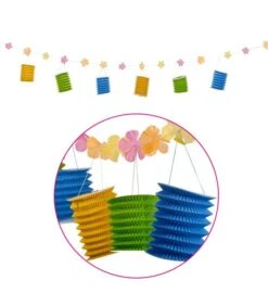 Festone Hawaii 6 Lanterne L.cm.280 Ca. X H.cm.20 Ca.