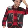 Gilet Cow-boy Nero In Ecopelle T.U.