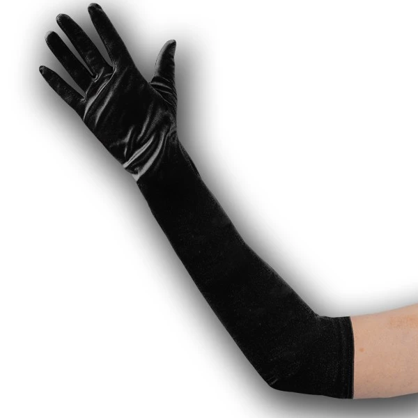 GUANTI IN RASO NERI ELASTICIZZATI L.CM.50 3 GUANTI IN RASO NERI ELASTICIZZATI L.CM.50