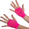 Guanti Rosa Fluo A Rete (senza Dita) Corti -Pelatelli guanti rosa fluo a rete senza dita corti