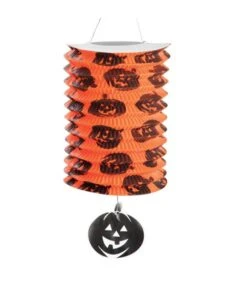 Lanterna In Carta Zucche Diam. Cm. 15 H. Cm. 30 Ca.