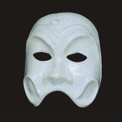 MASCHERA ARLECCHINO CLASSICO BIANCO