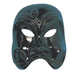 MASCHERA ARLECCHINO CLASSICO NERO