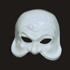 MASCHERA ARLECCHINO SERVITORE BIANCO