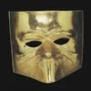 MASCHERA BAUTTA VENEZIANA METALLIZZATA ORO -Pelatelli maschera bautta veneziana metallizzata oro
