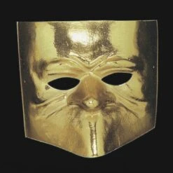 MASCHERA BAUTTA VENEZIANA METALLIZZATA ORO