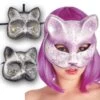 MASCHERA GATTO MEZZO VISO Colori Assortiti